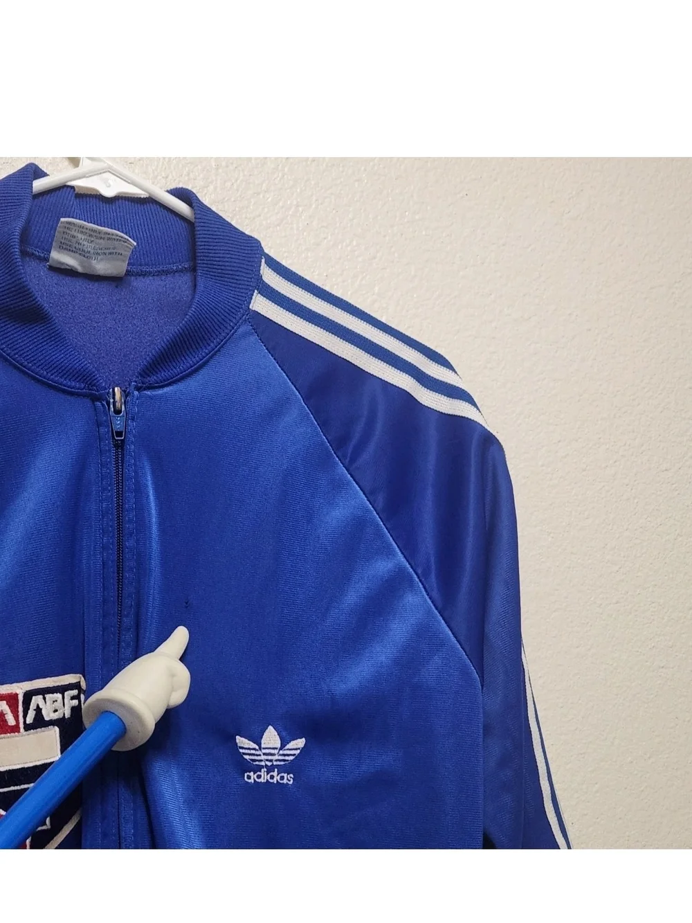 RARE VINTAGE 1980s ADIDAS ATP KEYROLAN USA ABF BOXING TRACK JACKET LARGE TREFOIL